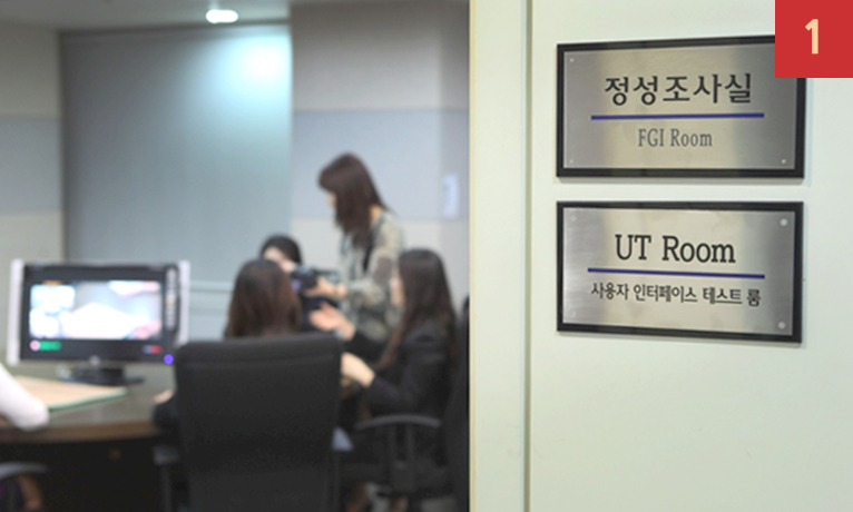1. 한국리서치 UT(사용자 인터페이스 테스트) Room